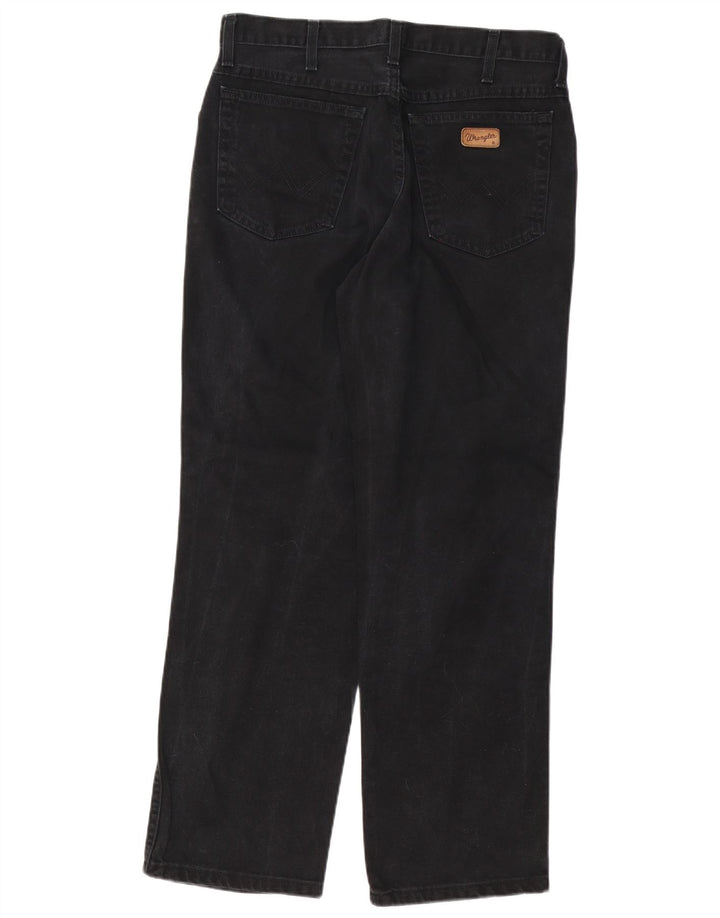 Wrangler Herre Ohio Straight Jeans W33 L30 Sort Bomuld