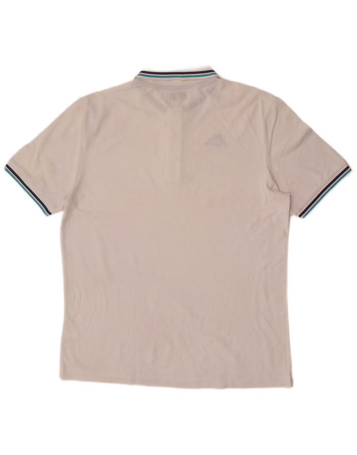 Kappa herre poloshirt XL Hvid