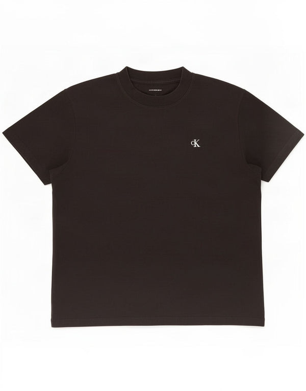 Calvin Klein Jeans Herre grafisk T-shirt Top Stor sort bomuld