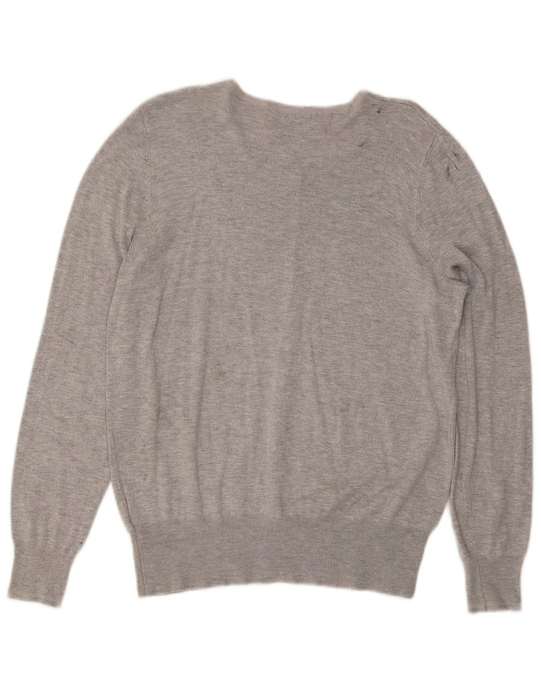 Marks & Spencer Dame Cardigan Sweater UK 16 Large Grey Flecked Viscose