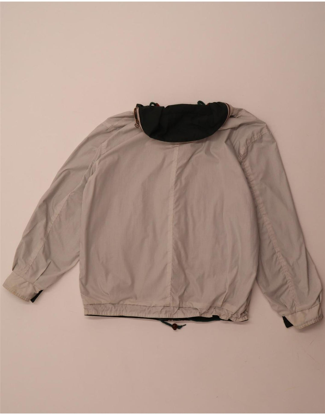 Medvirkende Herre Loose Fit Vendbar Hættejakke UK 38 Medium Beige Bomuld