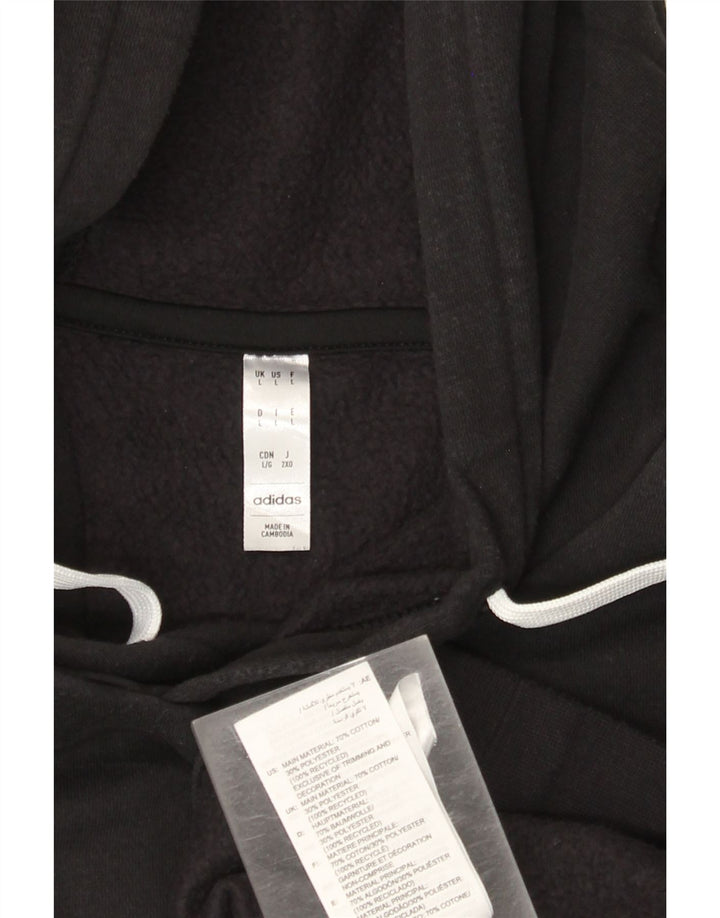 Adidas hættetrøje til mænd, stor sort bomuld