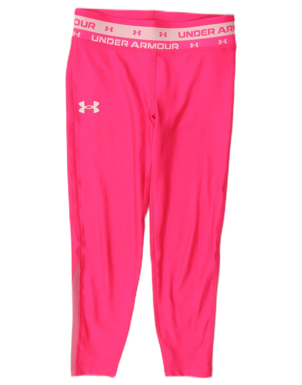 Under Armour Piger Grafiske Leggings 9-10 år Medium Pink Colourblock