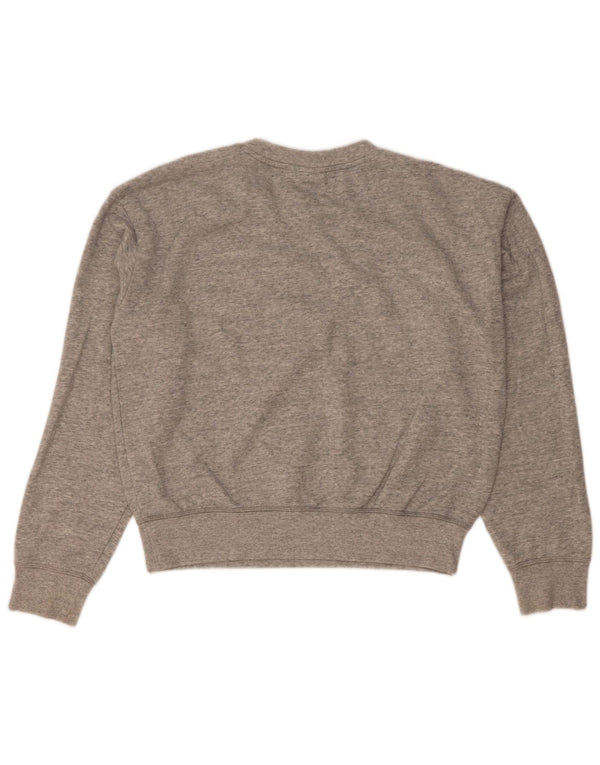Champion Dame Grafisk Sweatshirt Jumper UK 18 XL Grå Bomuld