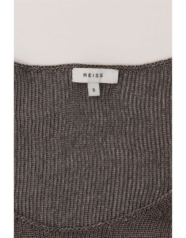 Reiss Damebluse Top UK 10 Small Grey Flecked