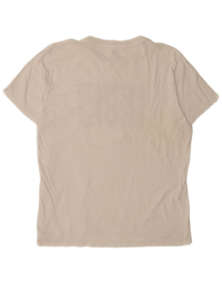 Levi's Herre Grafisk T-Shirt Top Stor Hvid