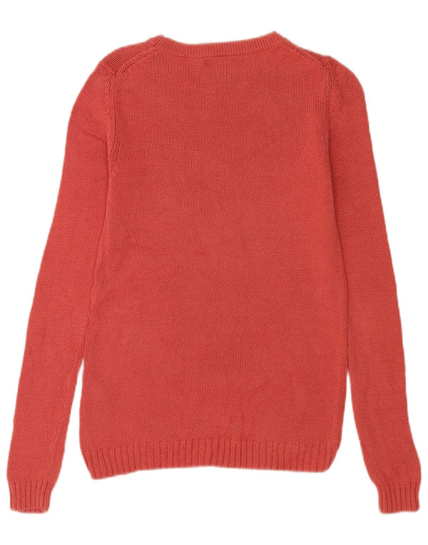 Massimo Dutti dame sweater med rund hals DK 6 XS Pink bomuld