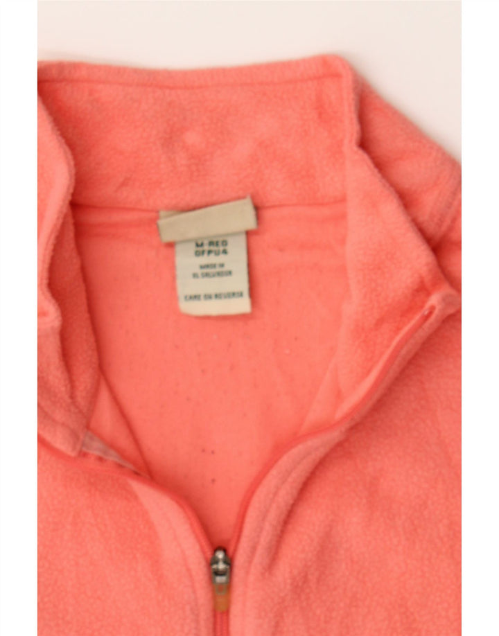 L.L.BEAN Womens Fleece Jacket UK 14 Medium Pink Polyester Vintage L.L.Bean and Second-Hand L.L.Bean from Messina Hembry 