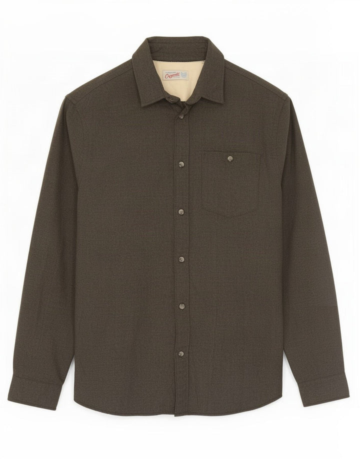 Jack & Jones herre flannelskjorte mellemgrå bomuld