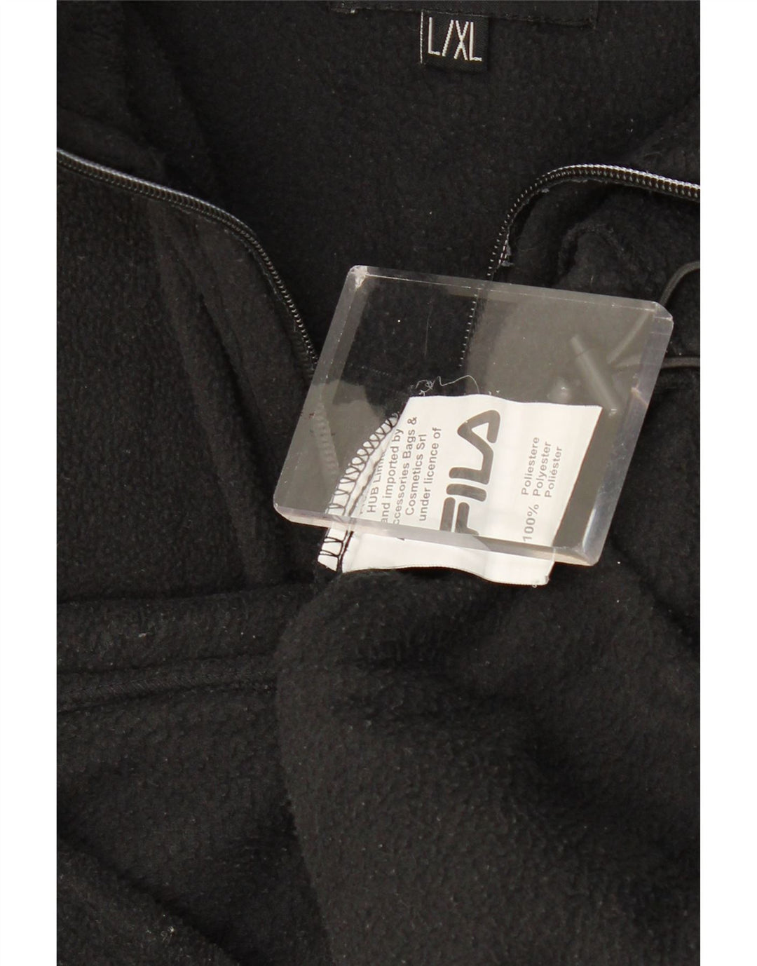 FILA Fleecejakke til mænd UK 40 Stor Sort Polyester