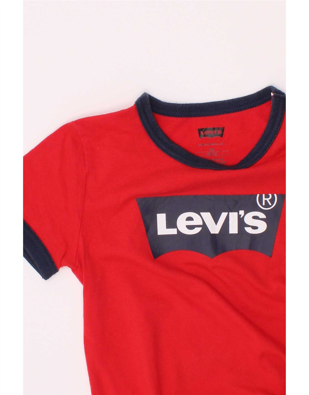 Levi's Boys Grafisk T-Shirt Top 3-4 År Rød Colourblock
