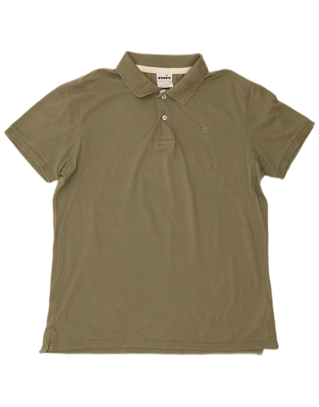 Diadora herre poloskjorte stor kaki bomuld