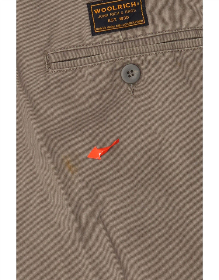 WOOLRICH Chino Shorts til mænd W30 Medium Khaki Bomuld