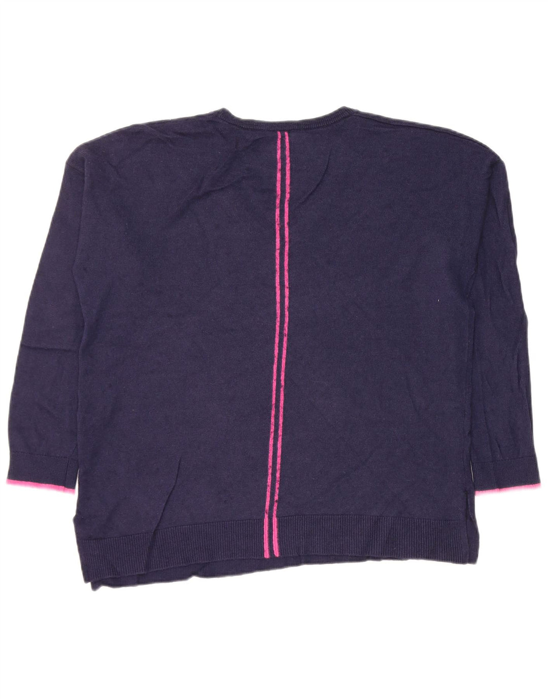 Joules Dame V-hals sweater UK 14 Medium Navy Blue Viscose
