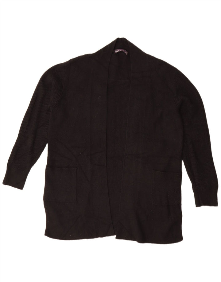 Marks & Spencer Dame Oversized Open Cardigan Sweater UK 14 Large Black