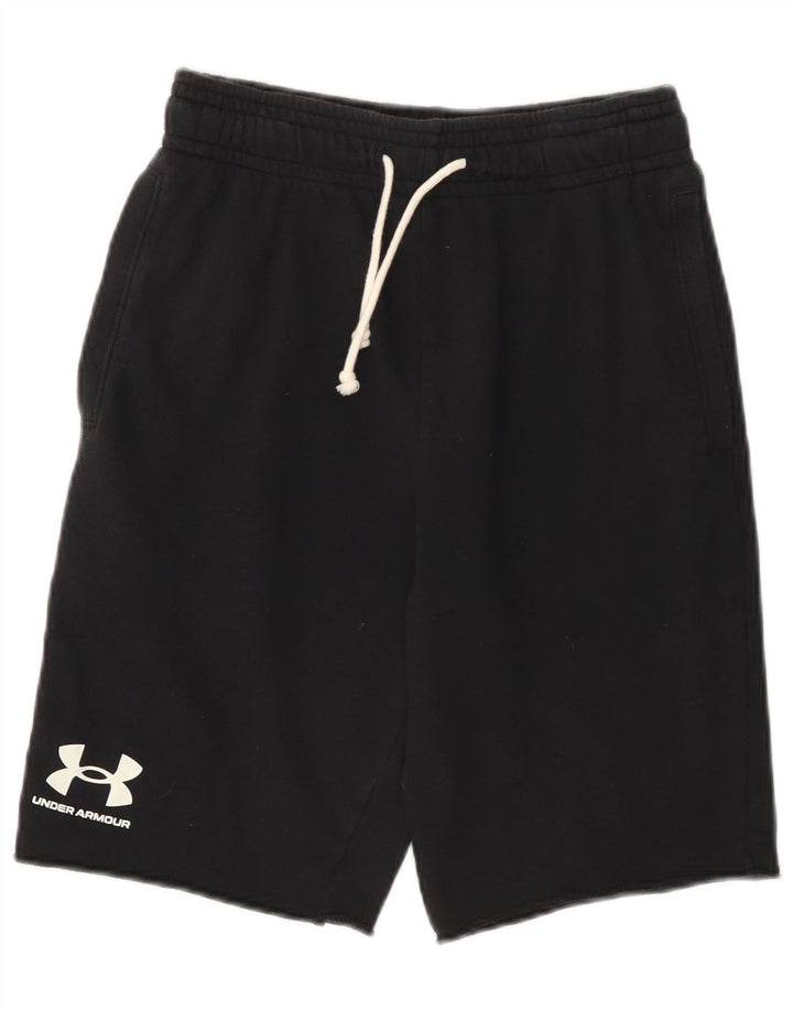 Under Armour grafiske sportsshorts til mænd, små sorte