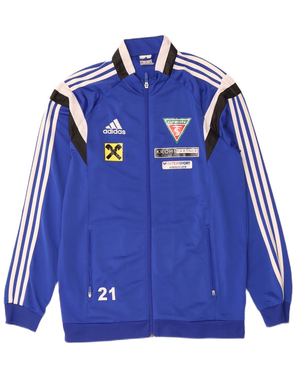 Adidas Herre grafisk træningsdragt Topjakke Medium Blue Colourblock Polyester