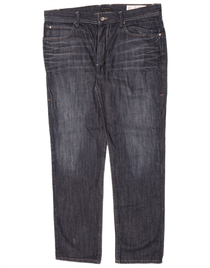 Sisley Herre Belfast Slim Jeans W35 L30 Marineblå Bomuld