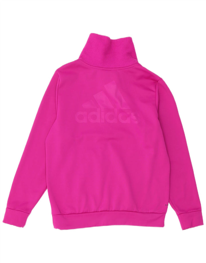 ADIDAS Grafisk sweatshirt med lynlås til piger 13-14 år Pink Polyester