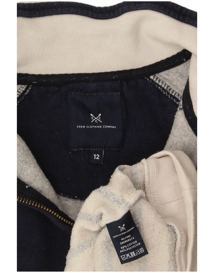 Besætningstøj Dame Sweatshirt Jumper UK 12 Mellem marineblå stribet