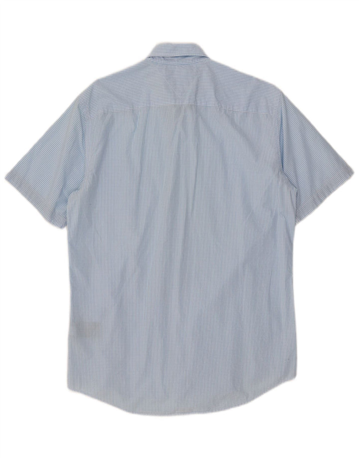 Tommy Hilfiger Herre New York Fit kortærmet skjorte Medium Blue Gingham