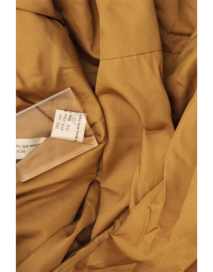 Vintage overfrakke til kvinder UK 14 Medium Beige Uld