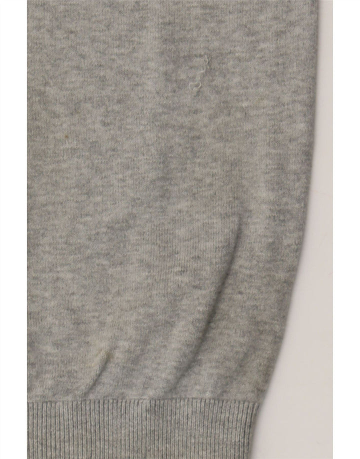 TOMMY HILFIGER Mens Boat Neck Jumper Sweater Large Grey Cotton Vintage Tommy Hilfiger and Second-Hand Tommy Hilfiger from Messina Hembry 