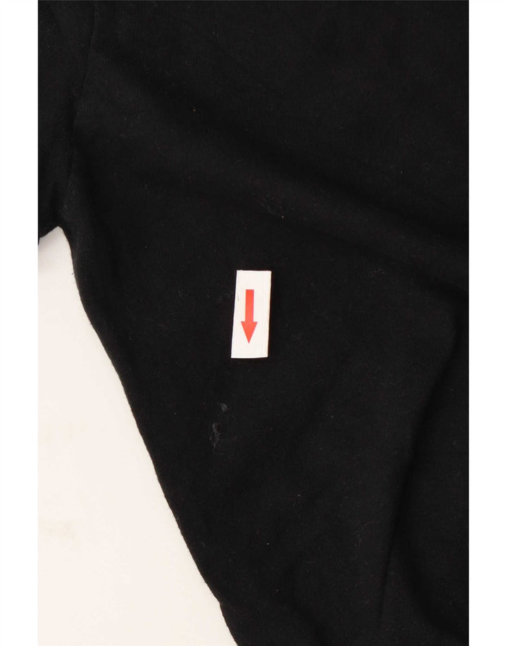 Champion Dame Grafisk T-Shirt Top UK 14 Medium Sort