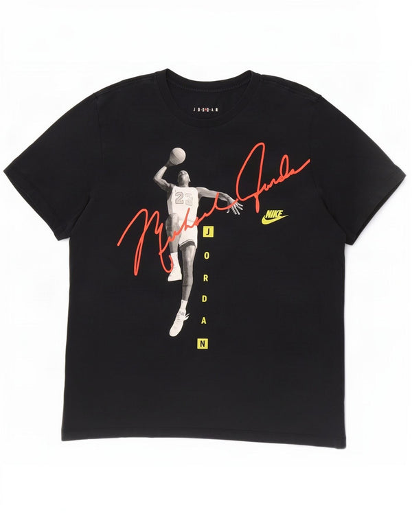 Jordan Herre grafisk T-shirt top XL sort bomuld