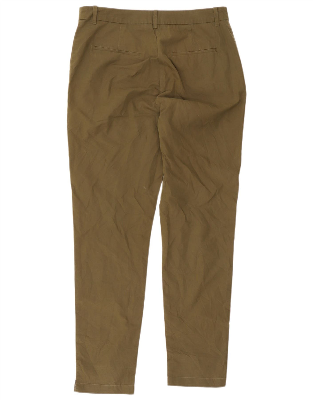 Marks & Spencer Dame Slim Capri Bukser UK 12 Medium W32 L20 Khaki
