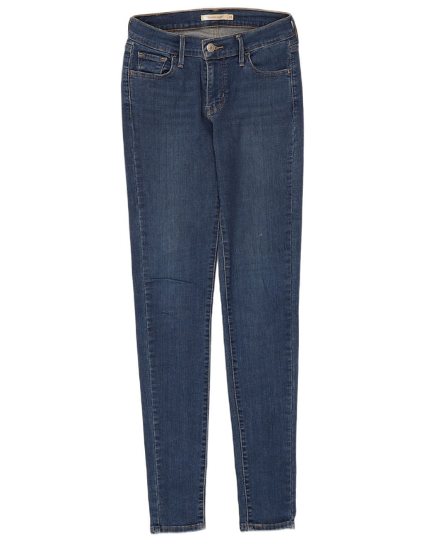 Levi's Dame 710 Super Skinny Jeans W26 L32 Blå Bomuld
