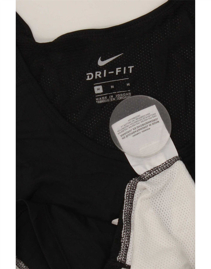 Nike Herre Dri Fit Grafisk Vest Top Medium Sort Colourblock Polyester