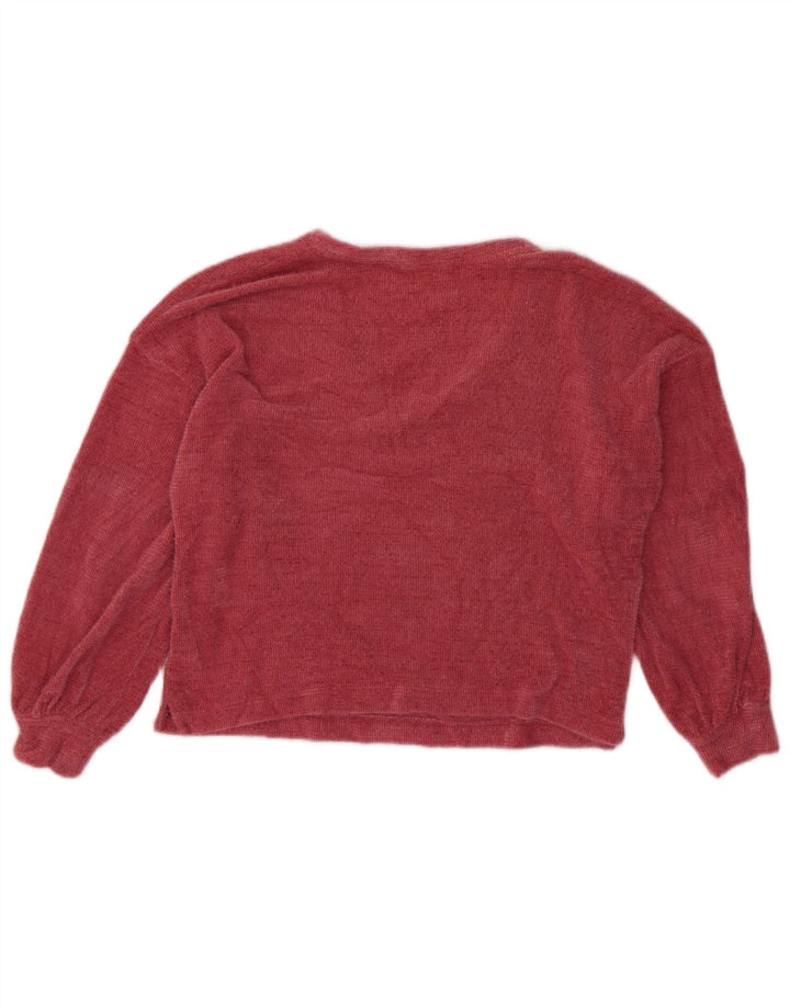 Marks & Spencer Womens Crop V-hals sweater UK 10 Small Pink