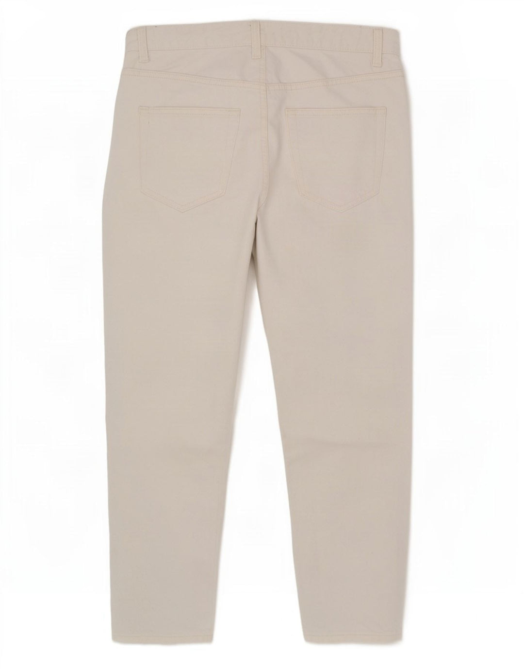 Zara Herre Cropped Slim Jeans EU 42 Large W32 L26 Hvid