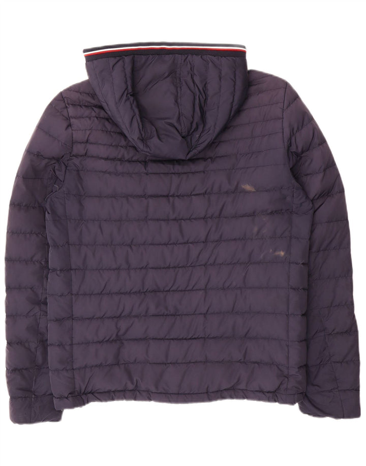 Tommy Hilfiger Herre hættepolstret jakke UK 36 Small Navy Blue Polyester