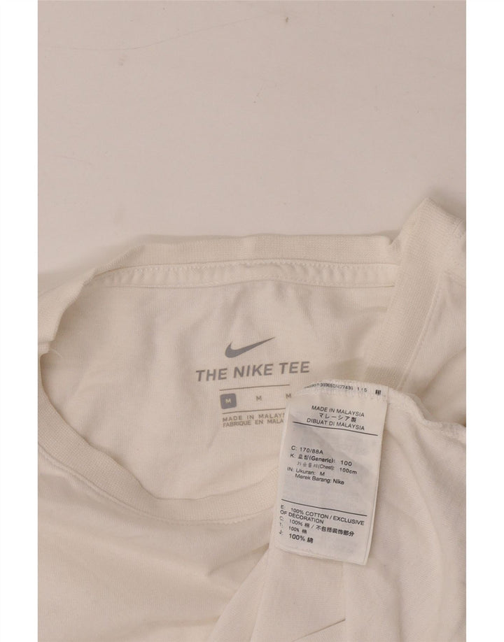 Nike T-shirt top mellem mænd, hvid bomuld