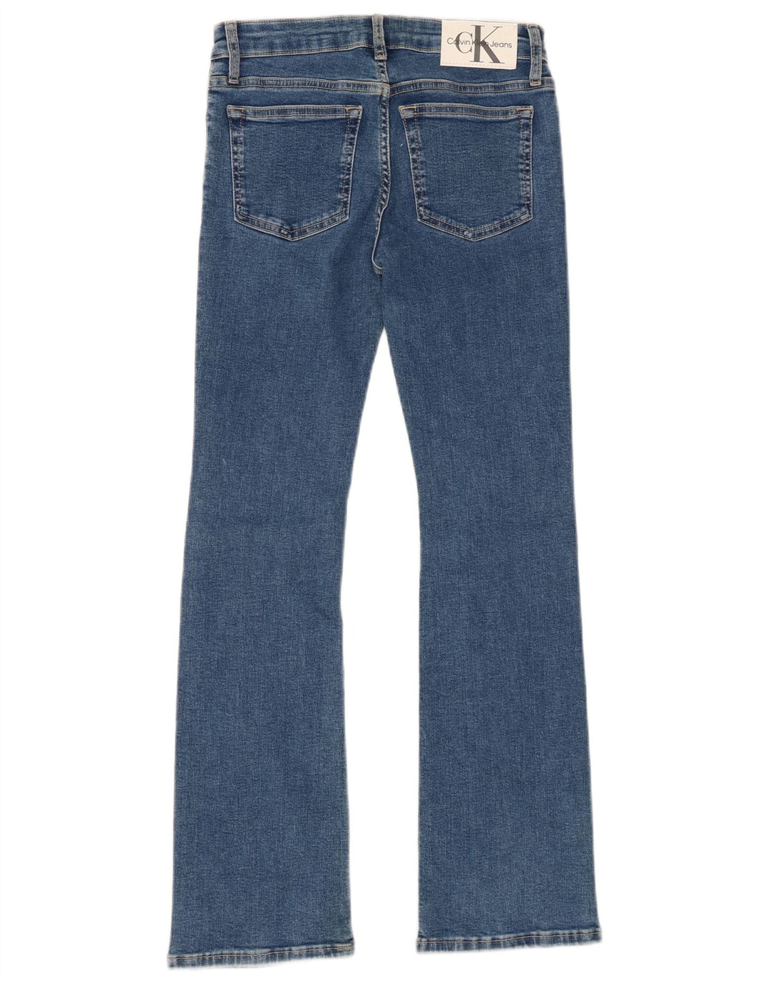 CALVIN KLEIN Piger Bootcut Jeans 11-12 år W26 L28 Blå Bomuld