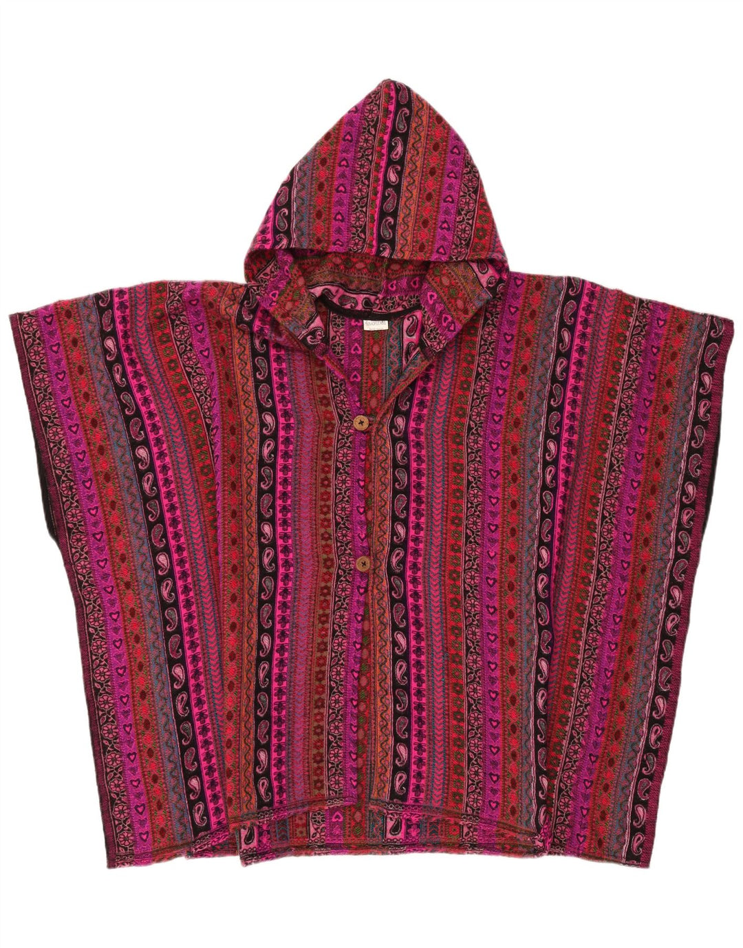 Vintage oversized hættetrøje til kvinder One Size Multifarvet
