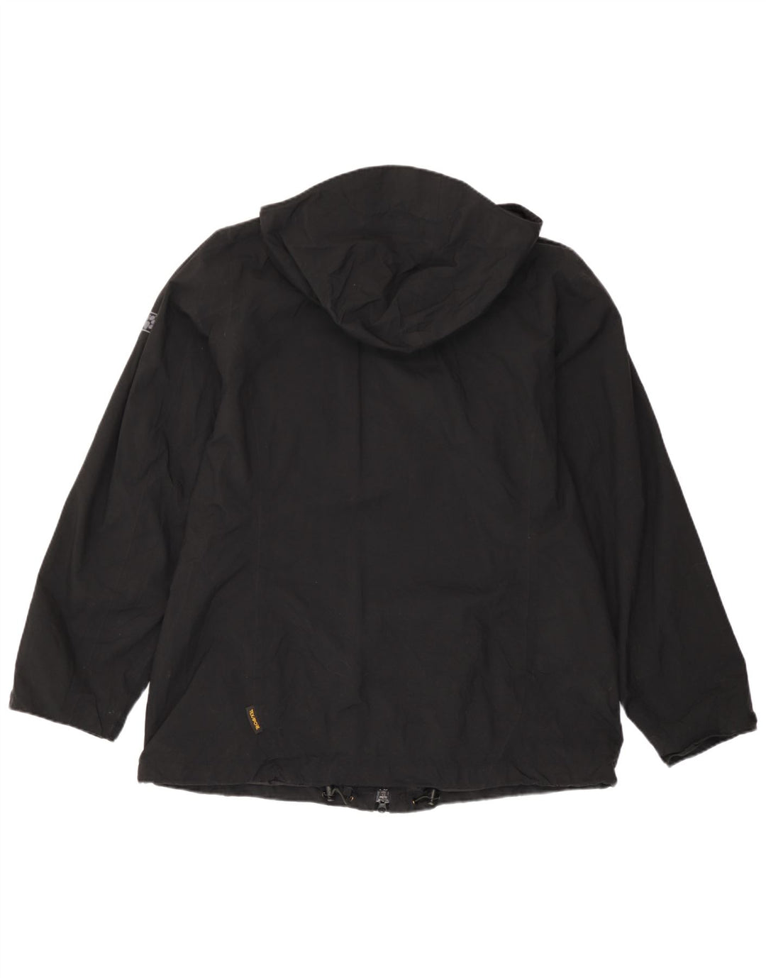Jack Wolfskin Dame Hættevindjakke UK 18 XL Sort Polyamid