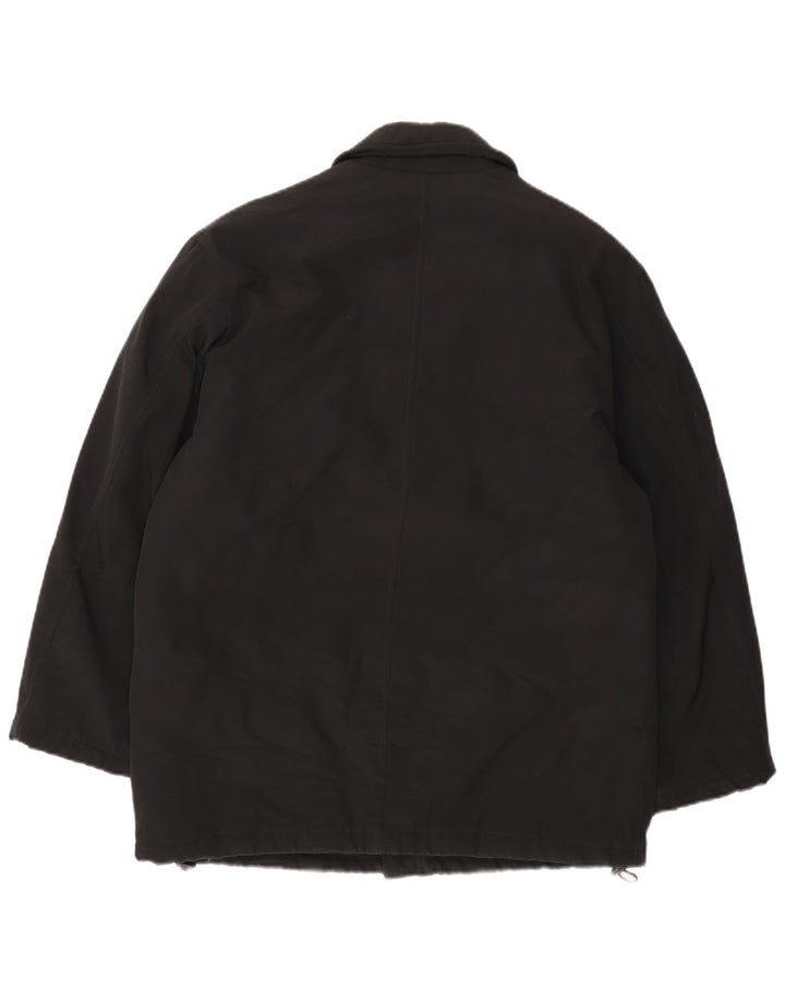 Blå Side Herre Loose Fit Utility Jacket UK 36 Small Black Polyester