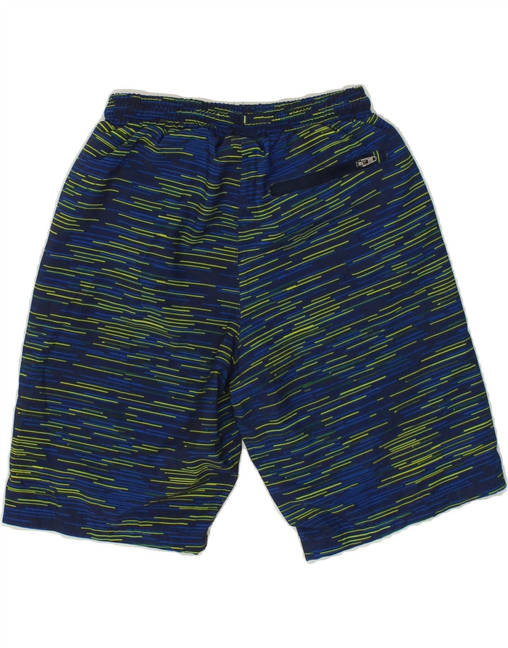 EDDIE BAUER Boys Sport Shorts 10-11 Years Medium  Navy Blue Striped Vintage Eddie Bauer and Second-Hand Eddie Bauer from Messina Hembry 