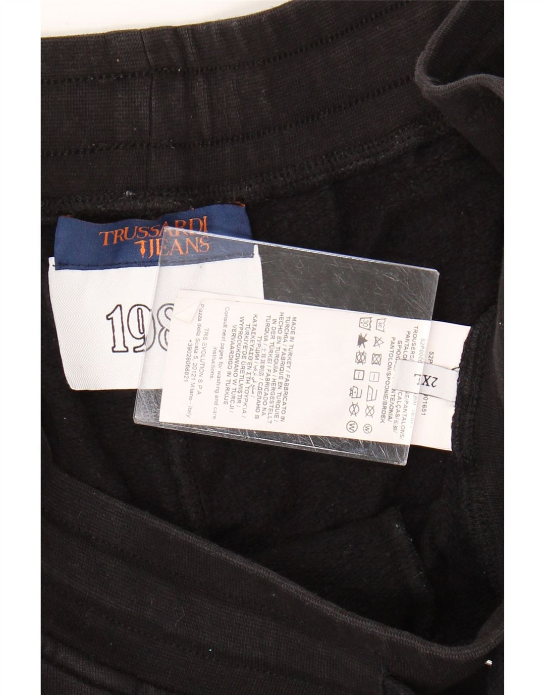 Trussardi Womens UK 20 2XL Sort Bomuld