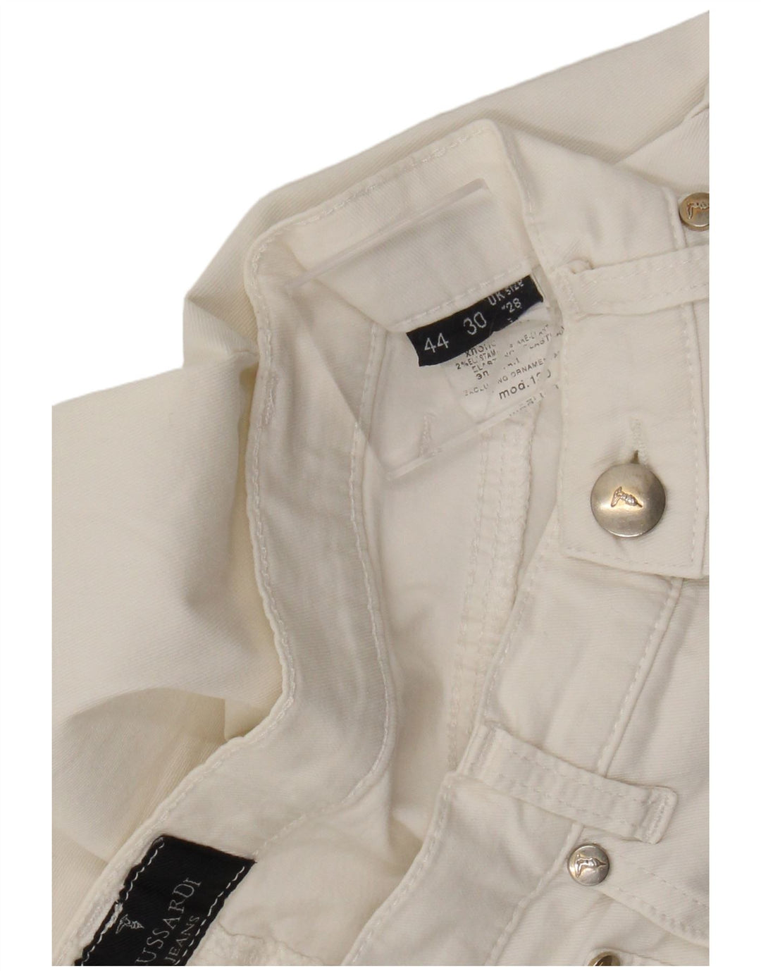 Trussardi Womens Cropped Jeans W28 L26 hvid bomuld