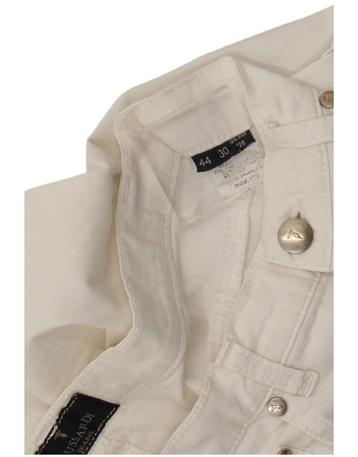 Trussardi Womens Cropped Jeans W28 L26 hvid bomuld