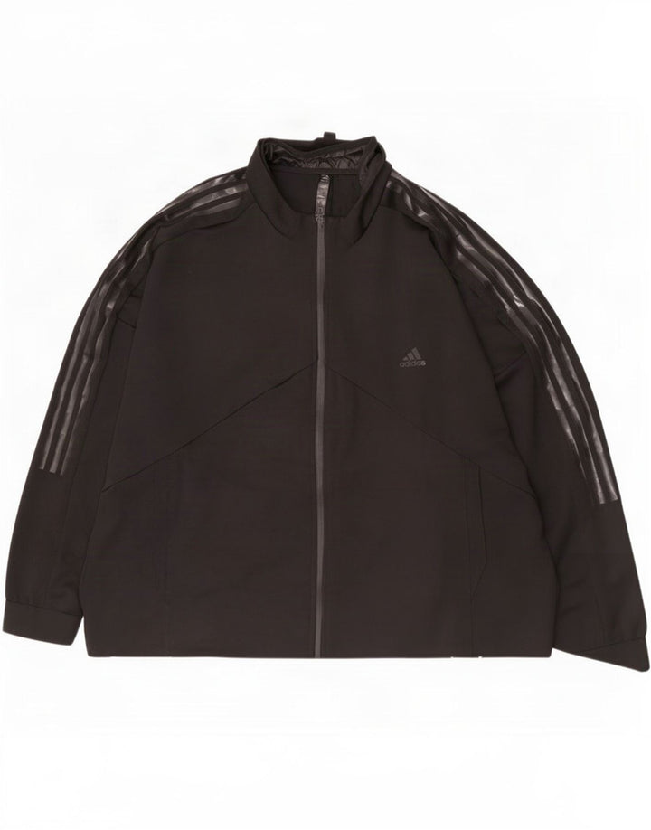 Adidas Herre grafisk træningsdragt topjakke 2XL sort polyester