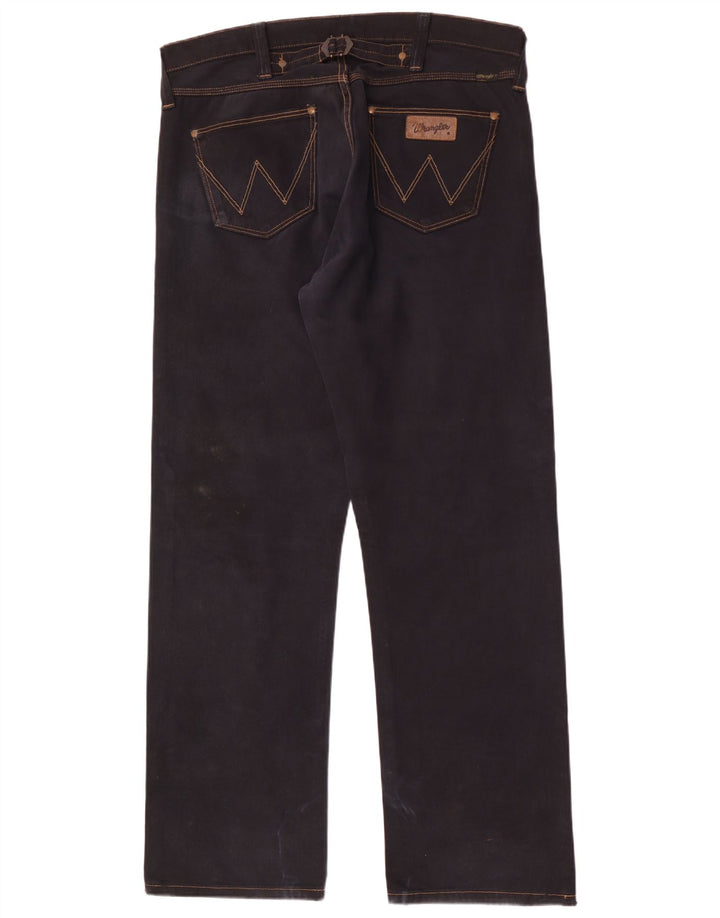 Wrangler Herre Casey Straight Jeans W36 L34 Sort Bomuld