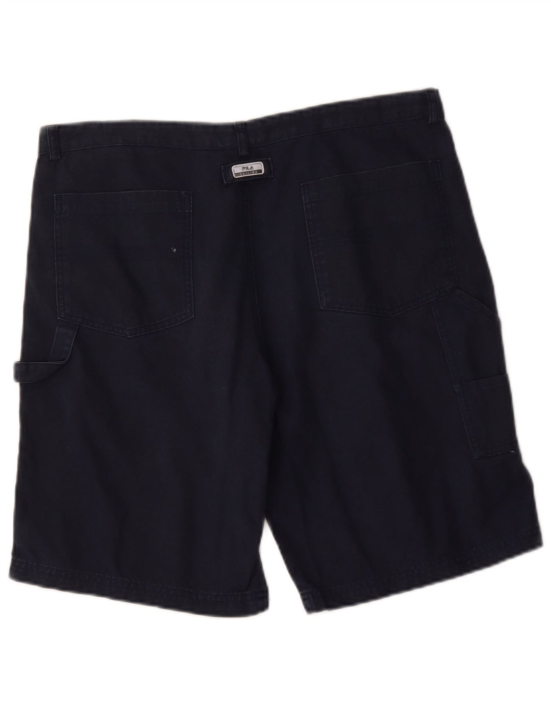 FILA Herre Cargo Shorts IT 52 XL W36 Marineblå Bomuld