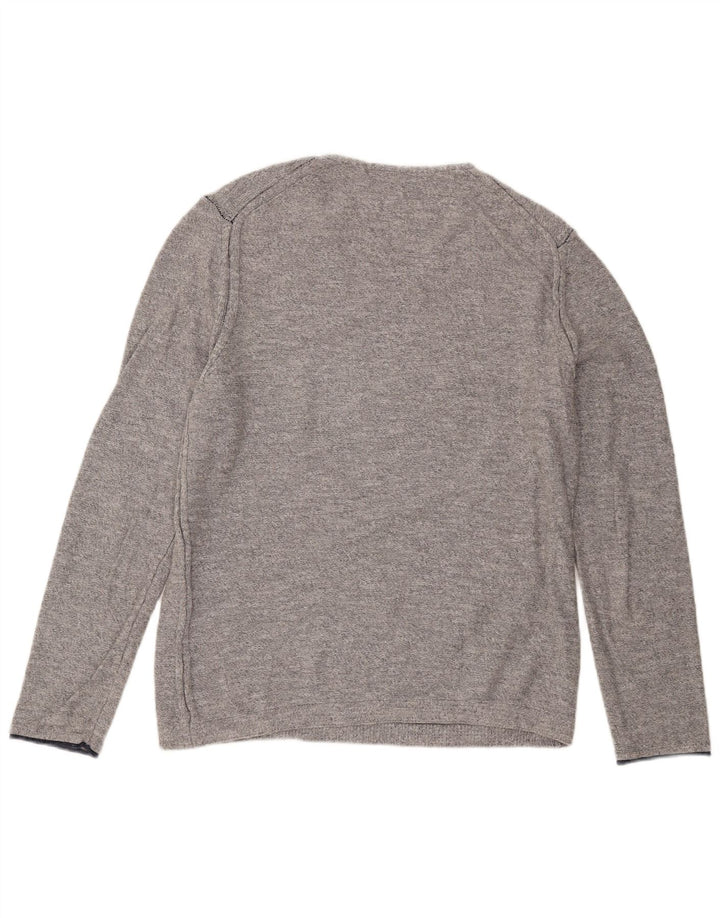 Hugo Boss Herre V-hals sweater XL Grå Bomuld