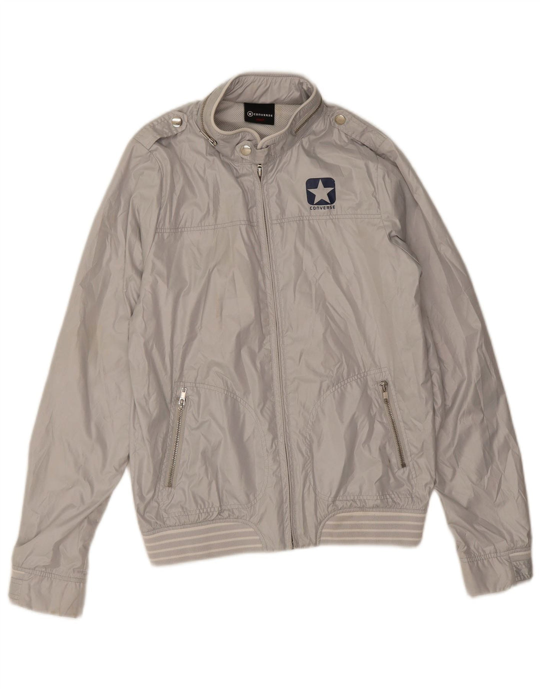 Converse Herre Military Regnjakke UK 36 Lille Grå Polyester