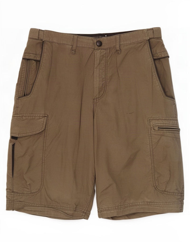 Marks & Spencer Herre Cargo Shorts W32 Large Khaki Bomuld